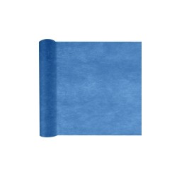 CHEMIN DE TABLE UNI BLEU MARINE