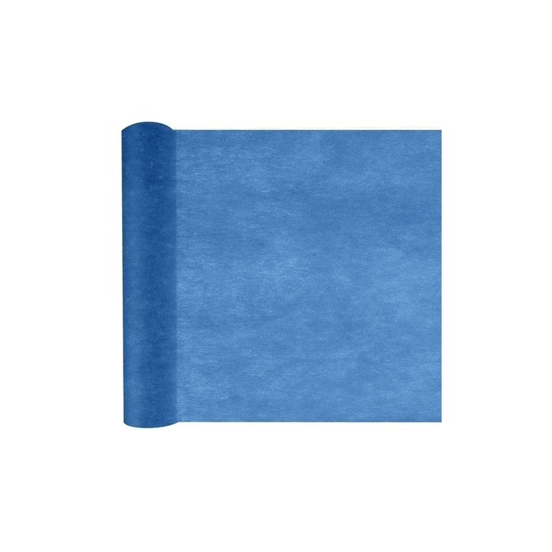 CHEMIN DE TABLE UNI BLEU MARINE