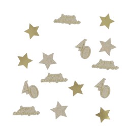 CONFETTIS GOLD'N AGE 40 OR ET LIN