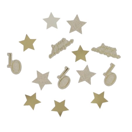 CONFETTIS GOLD'N AGE 10 OR ET LIN