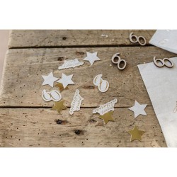CONFETTIS GOLD'N AGE 60 OR ET LIN