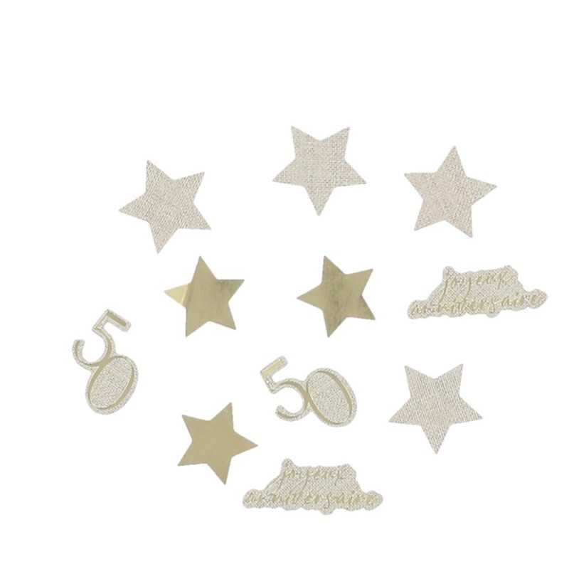 CONFETTIS GOLD'N AGE 50 OR ET LIN