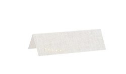 10 MARQUES-PLACE EFFET LIN BEIGE ET OR 8 X 4 CM