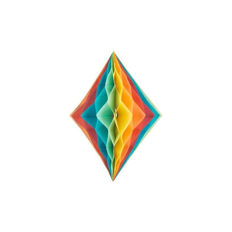 DECORATION LOSANGE ALVEOLE BERLINGOT 30 X 22 CM  DECORATION LOSANGE ALVEOLE BERLINGOT 30 X 22 CM