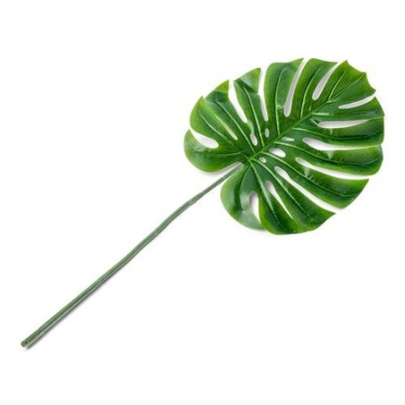 FEUILLE TROPICAL VERTE 34 X 30 CM TIGE 44 CM 