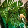 FEUILLE TROPICAL VERTE 34 X 30 CM TIGE 44 CM  FEUILLE TROPICAL VERTE 34 X 30 CM TIGE 44 CM