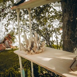 DECORATION CORAUX RESINE SABLE 10.5 X 15.5 CM 