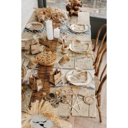 CHEMIN DE TABLE EN CANISSE NATURELLE 15 CM X 3M