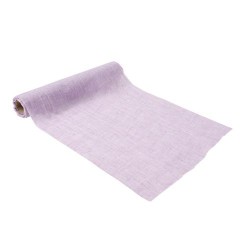 CHEMIN DE TABLE MOUSSELINE LILAS 28 CM X 5M