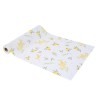 CHEMIN DE TABLE MIMOSA CITRONS E FEUILLAGES 28 CM X 5 M  CHEMIN DE TABLE MIMOSA CITRONS E FEUILLAGES 28 CM X 5 M
