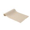 CHEMIN DE TABLE EFFET JUTE NATUREL ET BLANC 28 CM X 3 M