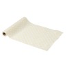 CHEMIN DE TABLE VICHY JAUNE ET BLANC 28 CM X 5 M