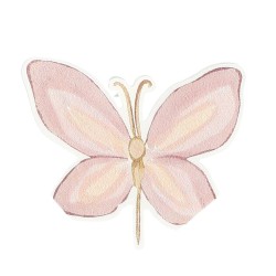 10 SERVIETTES FAIRY WORLD ROSE PASTEL ET LILAS 33 X 33 CM 3 PLIS