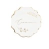16 SERVIETTES COMMUNION BLANC ET OR 32 X 32 CM 3 PLIS  16 SERVIETTES COMMUNION BLANC ET OR 32 X 32 CM 3 PLIS