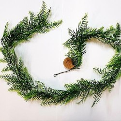 DECORATION GUIRLANDE DE FOUGERES VERT 180 CM 