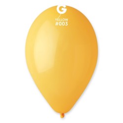 10 BALLONS JAUNE BIO LATEX 30 CM