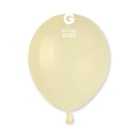 50 BALLONS BEURRE BUTTER BIO LATEX 13CM 