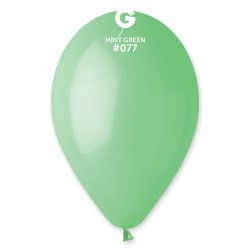 10 BALLONS VERT MENTHE  077 BIO LATEX 28-30 CM 