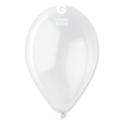 10 BALLONS TRANSPARENT CRYSTAL BIO LATEX 30CM