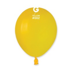50 BALLONS JAUNE YELLOW LATEX 13 CM