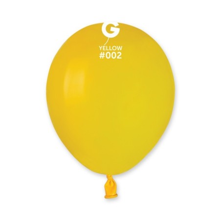 50 BALLONS JAUNE YELLOW LATEX 13 CM 