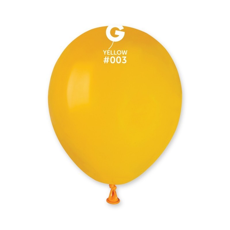 50 BALLONS JAUNE YELLOW LATEX 13 CM  50 BALLONS JAUNE YELLOW LATEX 13 CM