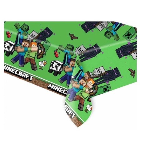 NAPPE PLASTIFIEE  MINECRAFT CAMOUFLAGE 120 X 180 CM