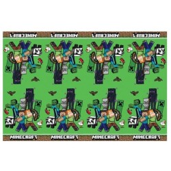NAPPE PLASTIFIEE  MINECRAFT CAMOUFLAGE 120 X 180 CM