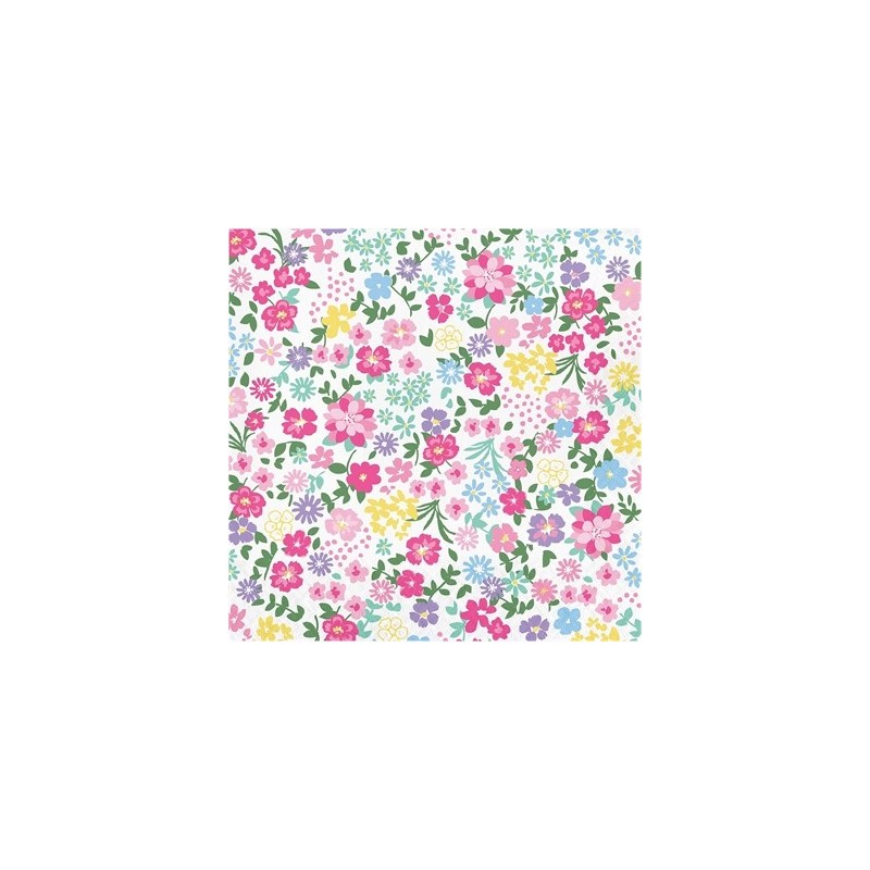 16 SERVIETTES EN PAPIER FLEURS ANGLAISES FLORAL TEA PARTY 33 X 33 CM 16 SERVIETTES EN PAPIER FLEURS ANGLAISES FLORAL TEA PARTY 33 X 33 CM
