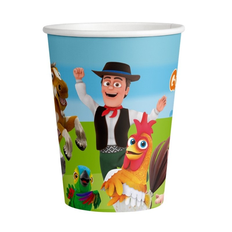 8 GOBELETS CARTON LA GRANJA OU FERME DE ZENON  8 GOBELETS CARTON LA GRANJA OU FERME DE ZENON