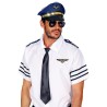 SET PILOTE D'AVION DE LIGNE BLEUE CASQUETTE EPAULETTES INSIGNE ET LUNETTES SET PILOTE D'AVION DE LIGNE BLEUE CASQUETTE EPAULETTES INSIGNE ET LUNETTES