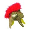 CASQUE CENTURION ROMAIN OR ET ROUGE SOUPLE