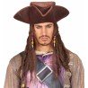 CHAPEAU TRICORNE PIRATE DES CARAIBES AVEC DREAD