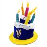 CHAPEAU ANNIVERSAIRE GATEAU 40 ANS  CHAPEAU ANNIVERSAIRE GATEAU 40 ANS
