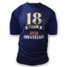 T SHIRT A DEDICACER 18 ANS BLEU ET OR  T SHIRT A DEDICACER 18 ANS BLEU ET OR