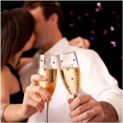COFFRET FLUTES A CHAMPAGNE DUO CHERI CHERIE SAINT VALENTIN