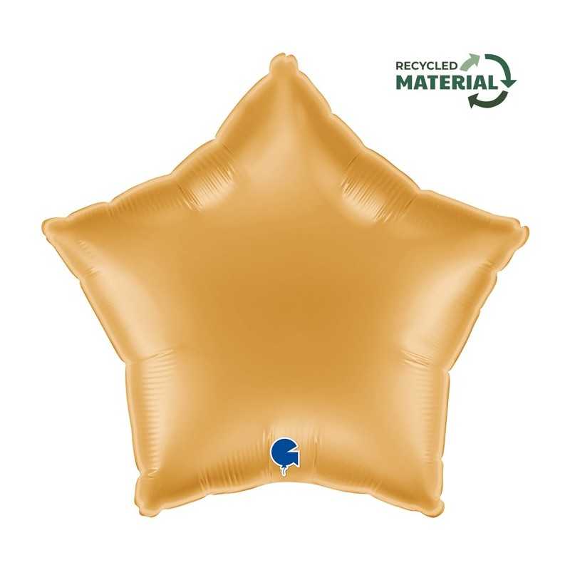 BALLON METALLIQUE ETOILE 46 CM GOLD OU OR