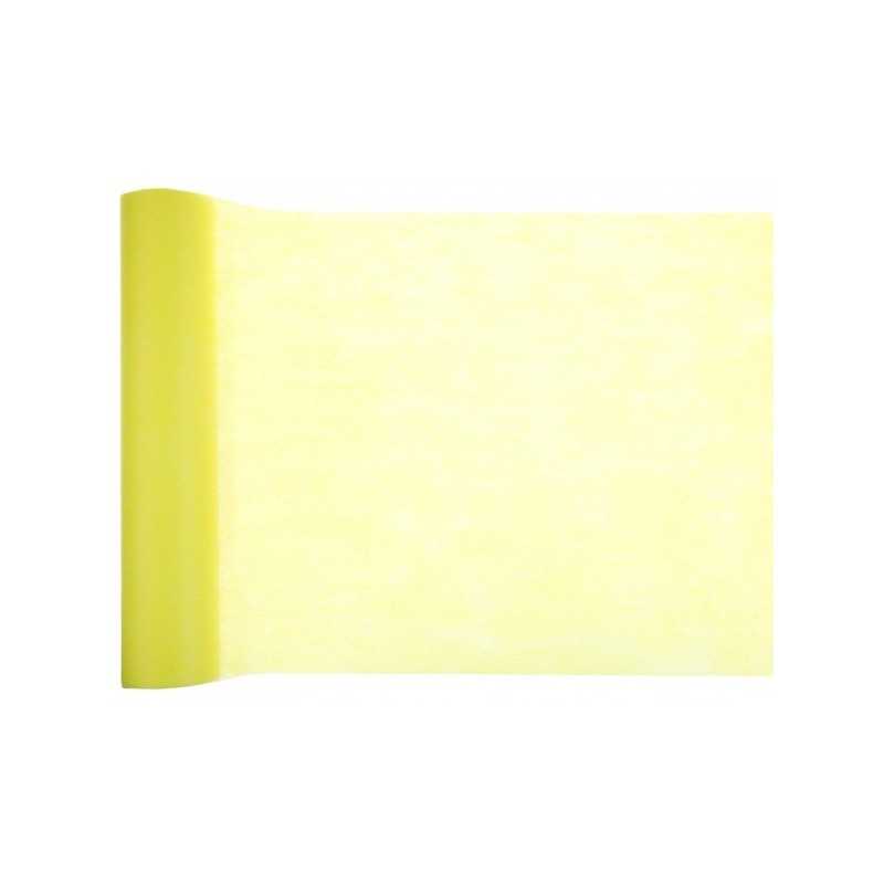 CHEMIN DE TABLE JAUNE 30 CM X 10 METRES