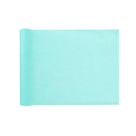 CHEMIN DE TABLE VERT D'EAU OU MENTHE 30 CM X 10 METRES 