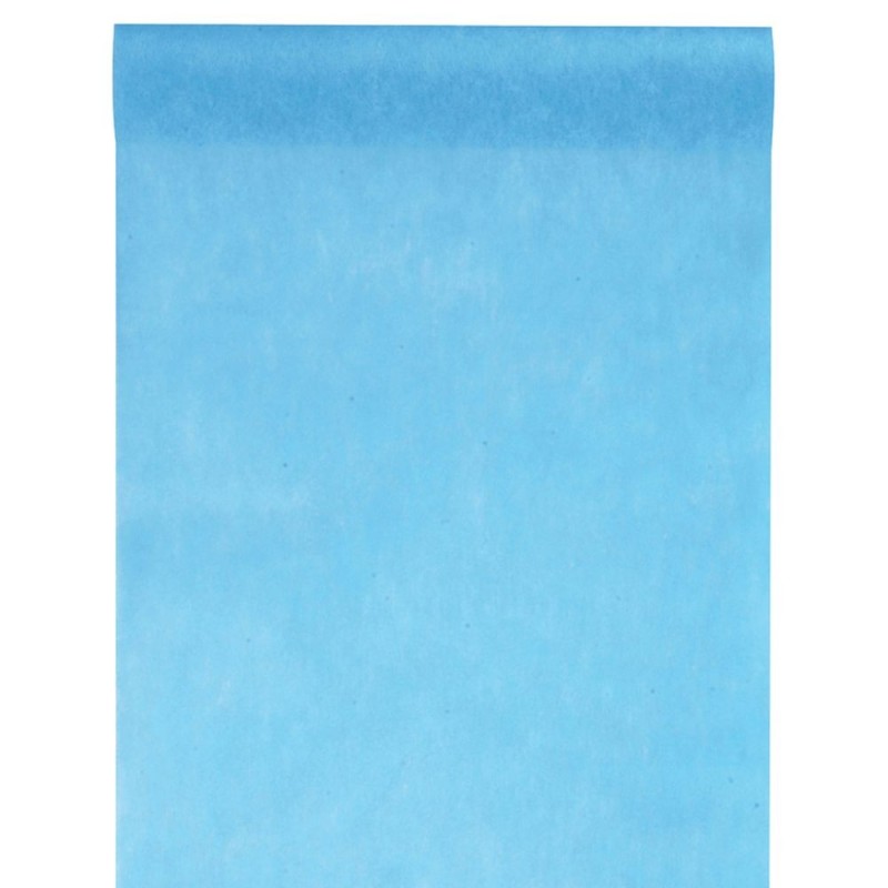 CHEMIN DE TABLE BLEU TURQUOISE 30 CM X 10 METRES  CHEMIN DE TABLE BLEU TURQUOISE 30 CM X 10 METRES