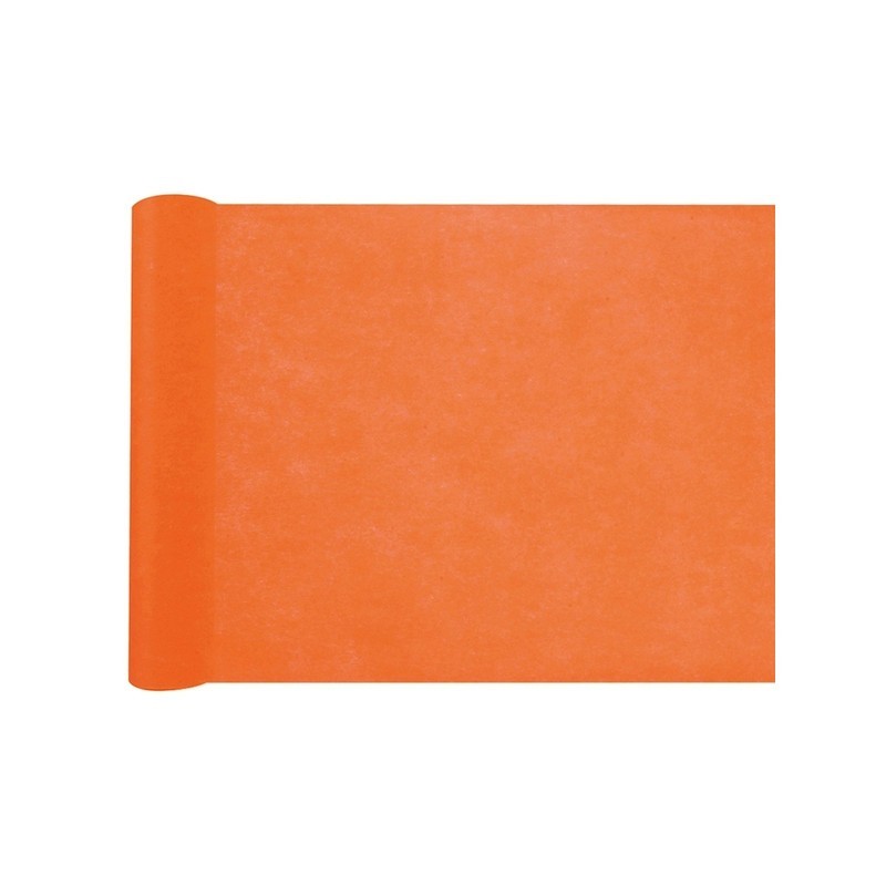 CHEMIN DE TABLE INTISSE 30 CM X 10 M ORANGE CHEMIN DE TABLE INTISSE 30 CM X 10 M ORANGE