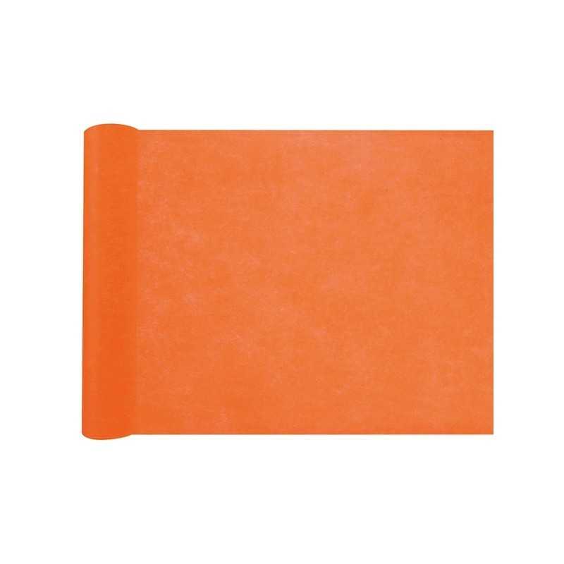 CHEMIN DE TABLE INTISSE 30 CM X 10 M ORANGE