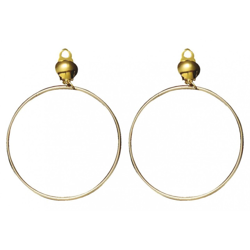 BOUCLES D'OREILLES CREOLES A CLIP LA PAIRE BOUCLES D'OREILLES CREOLES A CLIP LA PAIRE