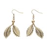 BOUCLES D'OREILLES FEUILLES DOREES BOUCLES D'OREILLES FEUILLES DOREES