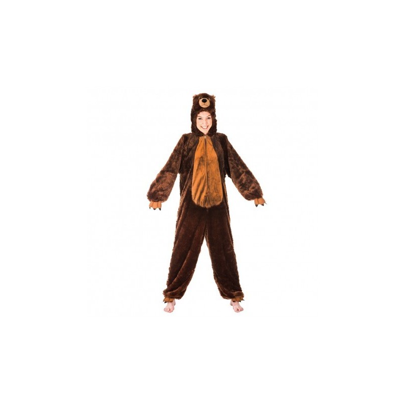 DEGUISEMENT COMBINAISON POILUE OURS BRUN TAILLE 164 CM  DEGUISEMENT COMBINAISON POILUE OURS BRUN TAILLE 164 CM