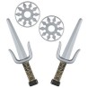 SET NINJA ARMES EN PLASTIQUE SHURIKEN ET SAI