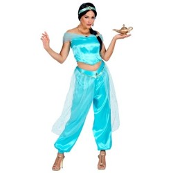 DEGUISEMENT PRINCESSE ARABE BLEUE JASMIN TAILLE S