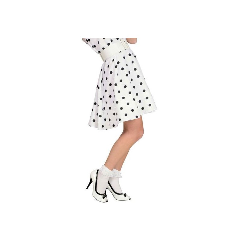 CHAUSSETTES BLANCHES A VOLANT ANNEES 50/60 CHAUSSETTES BLANCHES A VOLANT ANNEES 50/60