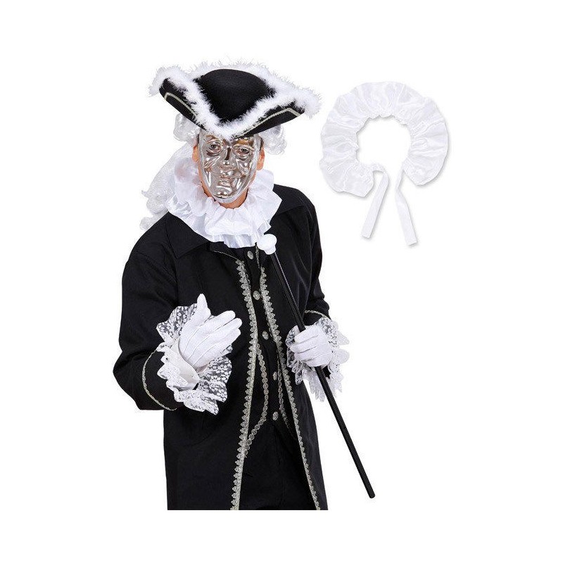 COLERETTE BAROQUE  BLANC EN SATIN COLERETTE BAROQUE  BLANC EN SATIN