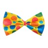 GROS NOEUD PAPILLON CLOWN JAUNE A POIS GROS NOEUD PAPILLON CLOWN JAUNE A POIS